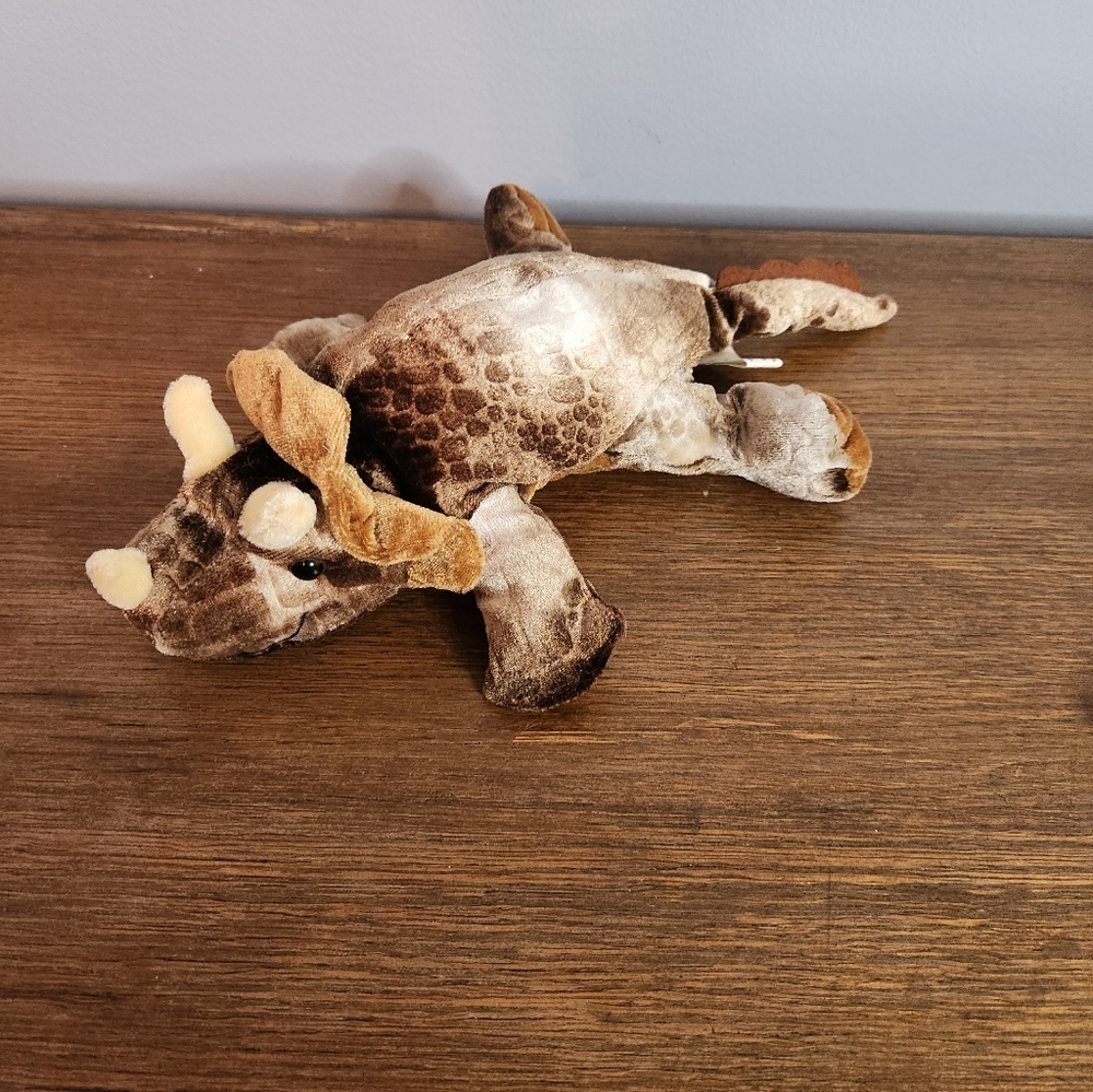 10in Six Flags Triceratops Stuffed Animal Dinosaur